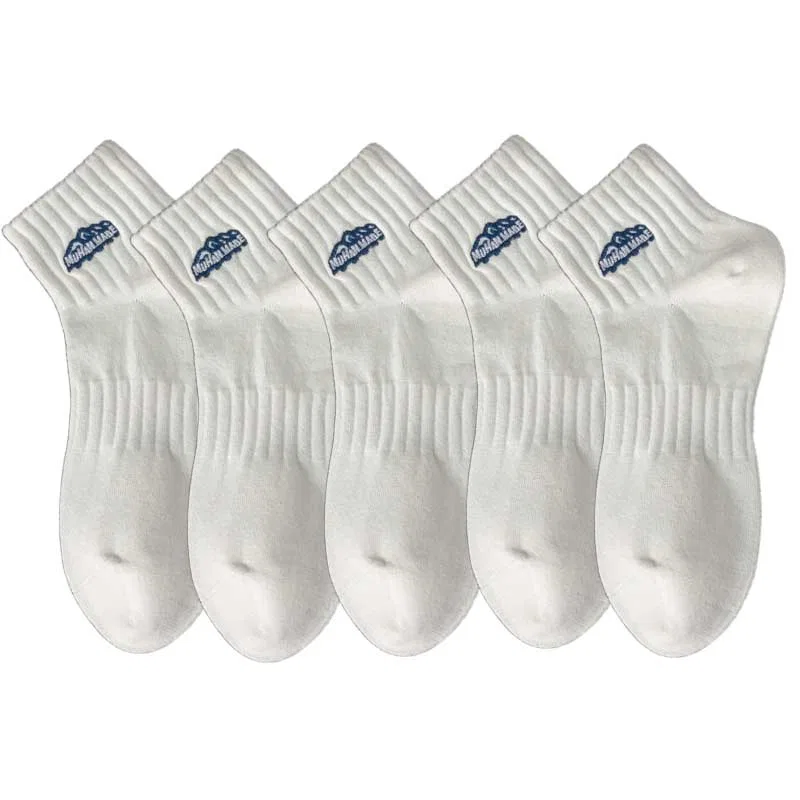 Детские носки с длинным голенищем White 5 Pack MIIOW