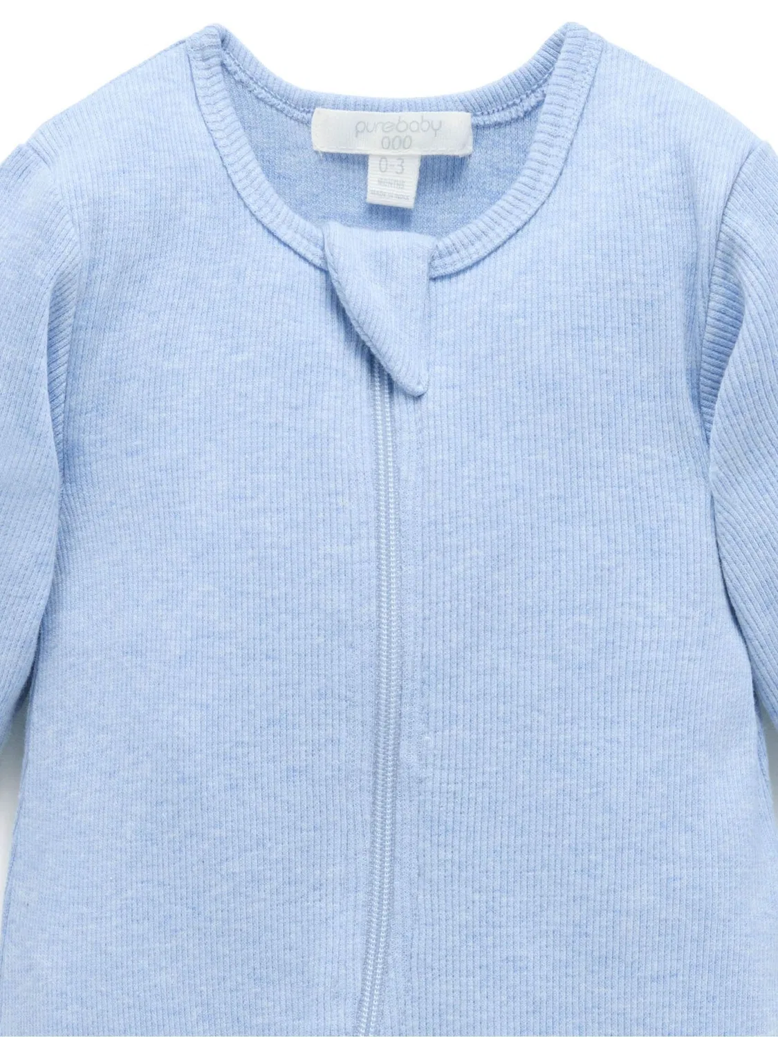 Боди на молнии Purebaby Blue — фото 2