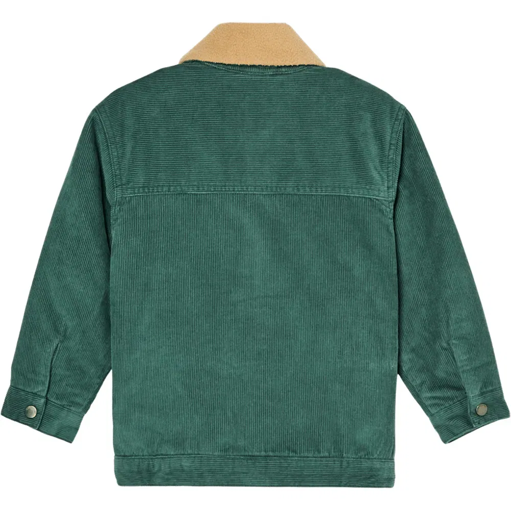 Детская куртка для мальчиков из вельвета с оверсайз-кроем Quiksilver, Green — фото 2