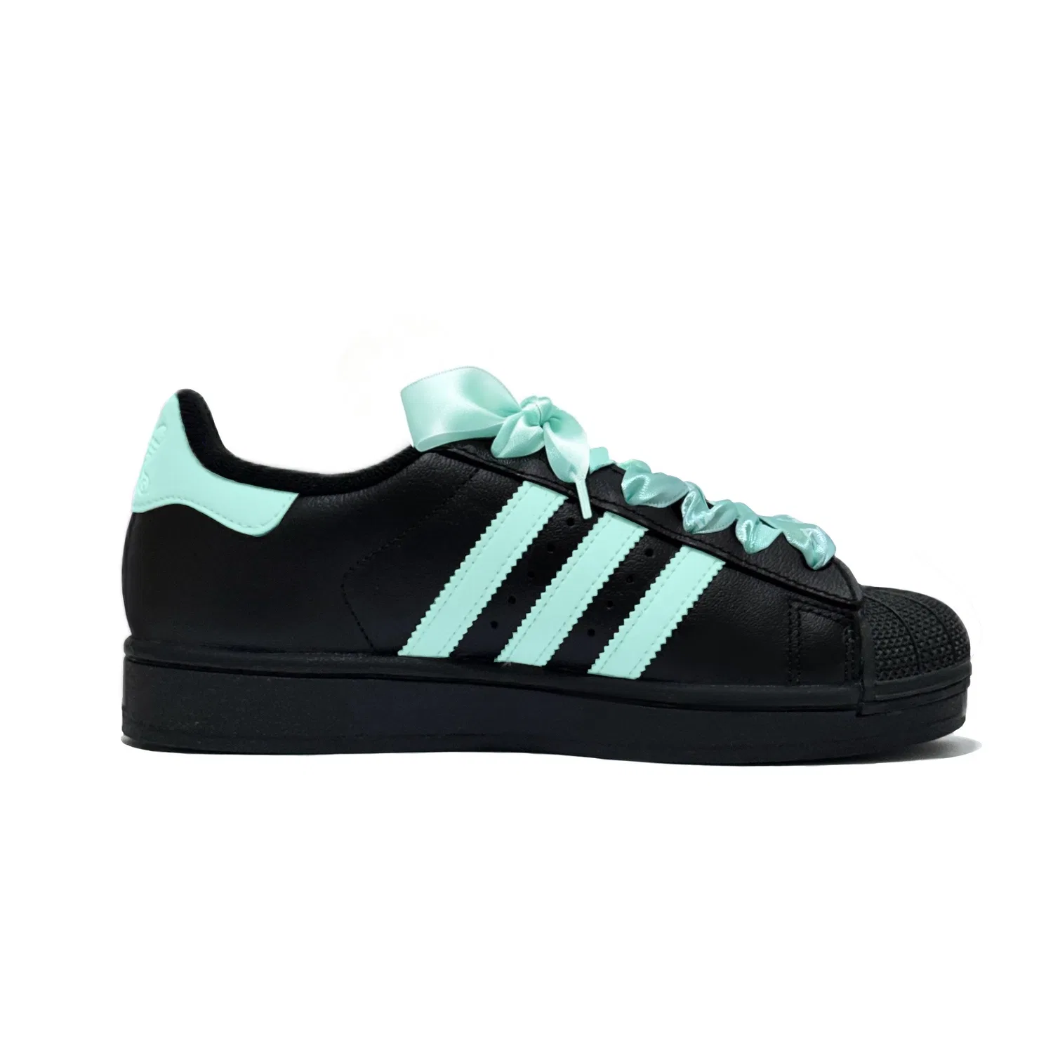 Детские кроссовки для скейтбординга с ракушечным мысом Superstar 2 Adidas Originals, Cyan — фото 4