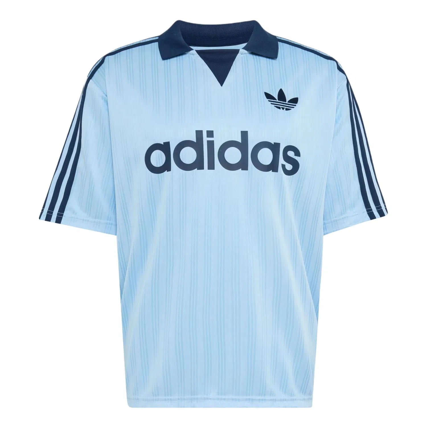 Детская футболка с отложным воротником Adidas Originals, Sky Blue
