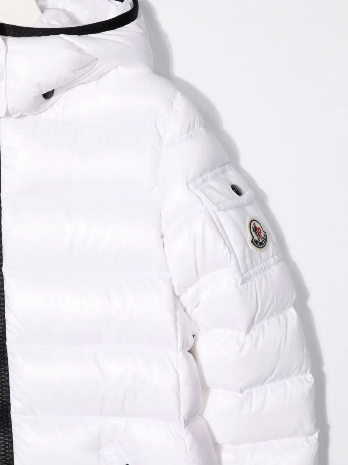 Пуховик Moka Moncler Enfant, белый — фото 3