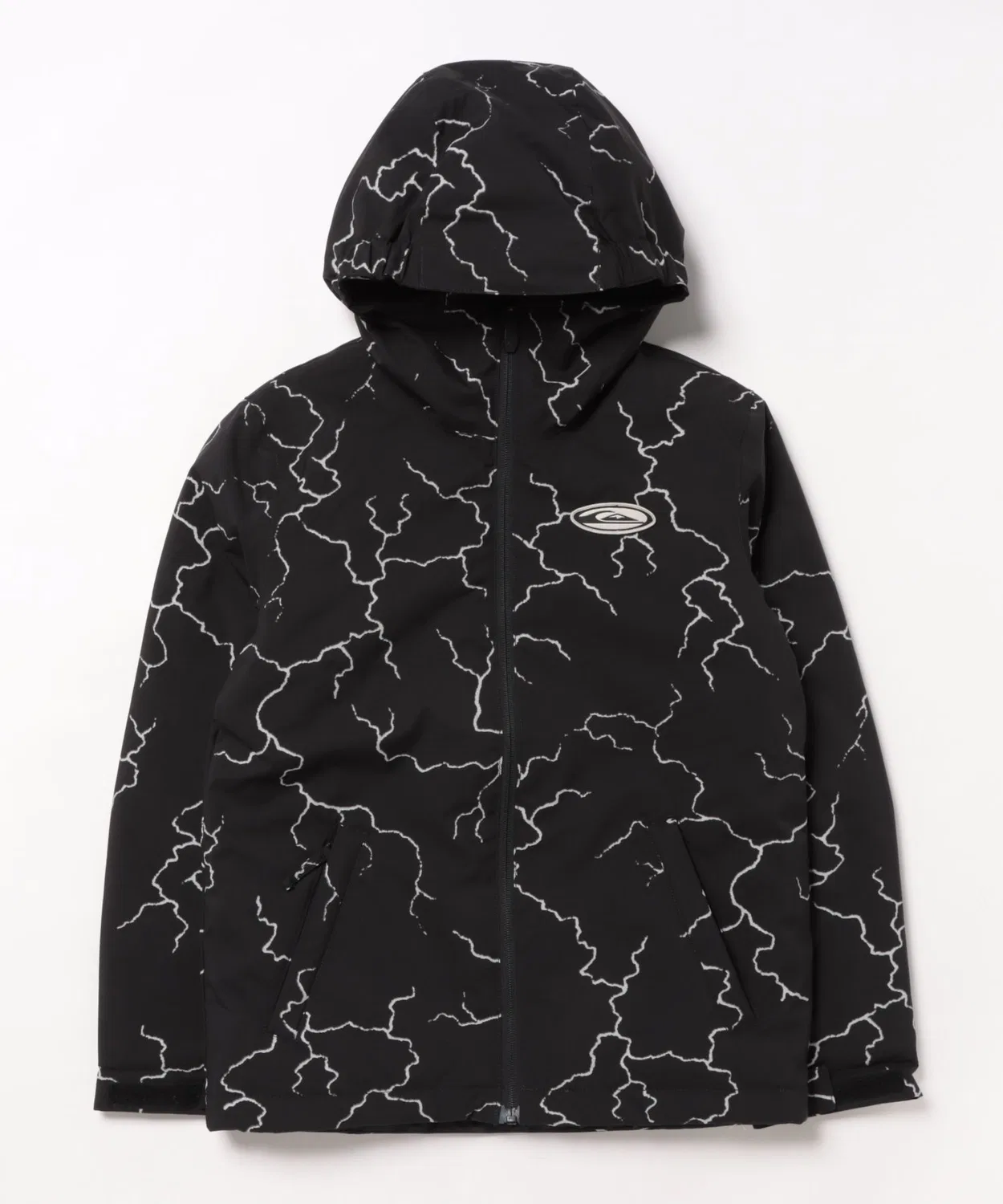Детская куртка с принтом High In The Hood Quiksilver, Черный — фото 2