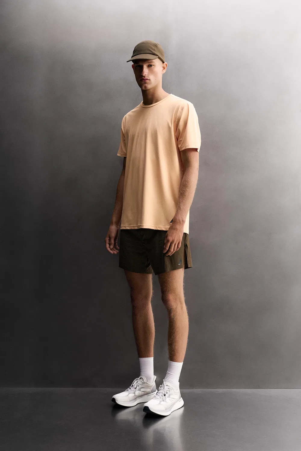 5-дюймовые беговые шорты ZARA, Grey green
