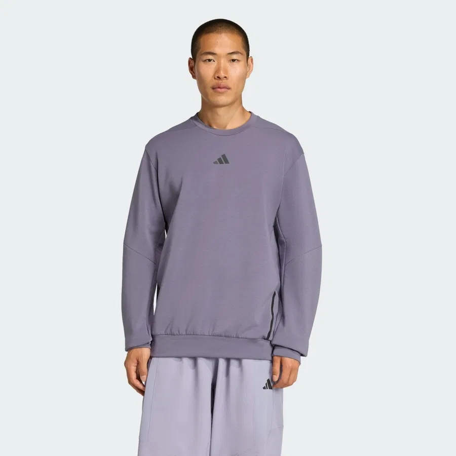 Свитшот с длинным рукавом Performance JX0682 Designed for Training Crew adidas, Синий