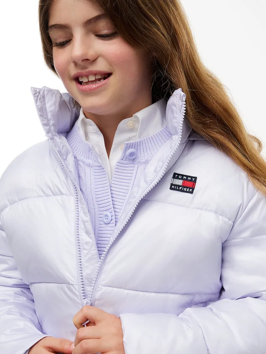 Зимняя куртка TOMMY HILFIGER 'Heritage' светло-фиолетового цвета — фото 3