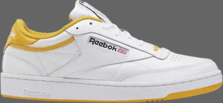 

Кроссовки club c 85 'white fierce gold' Reebok, белый
