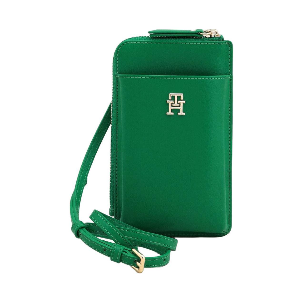 

Tommy Hilfiger Полиуретановый плечевой чехол-кошелёк для телефона женский зелёный, Green