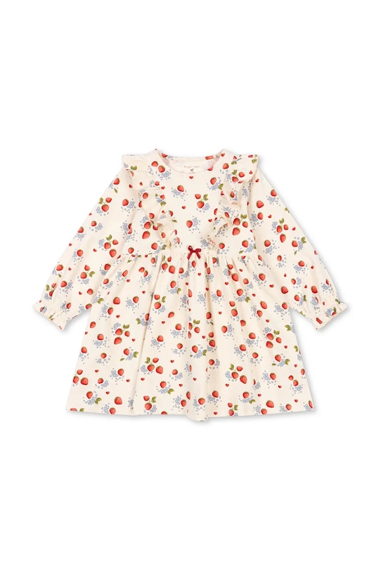 

Детское платье BASIC FRILL DRESS GOTS Konges Sløjd, бежевый