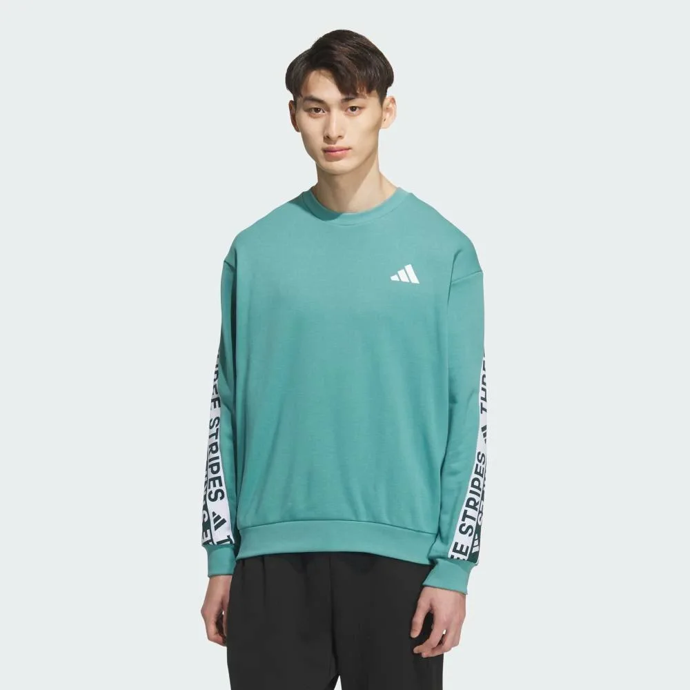Толстовка Adidas Wording Pack свободного кроя из плотной французской махровой ткани, цвет Blue