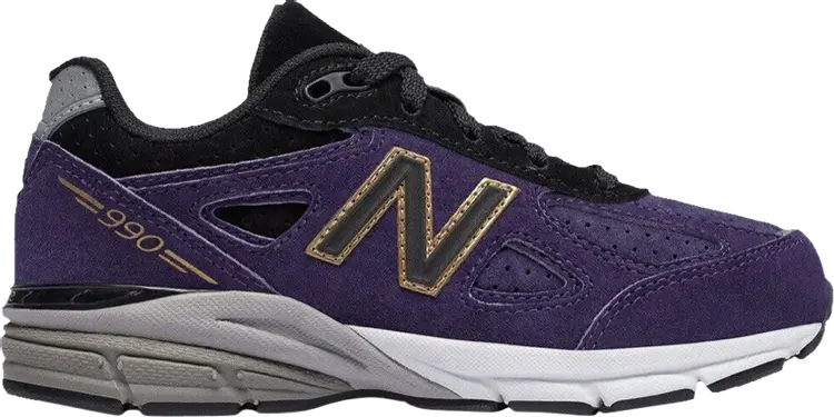 Кроссовки New Balance 990v4 Big Kid 'Dark Purple', фиолетовый — фото 2