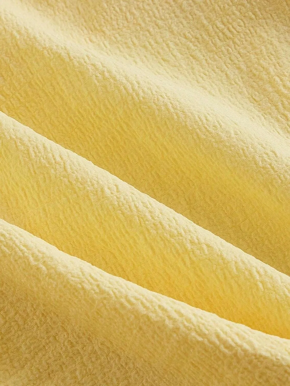 Женское миди-платье с завышенной талией и буфами Generic, Yellow — фото 4