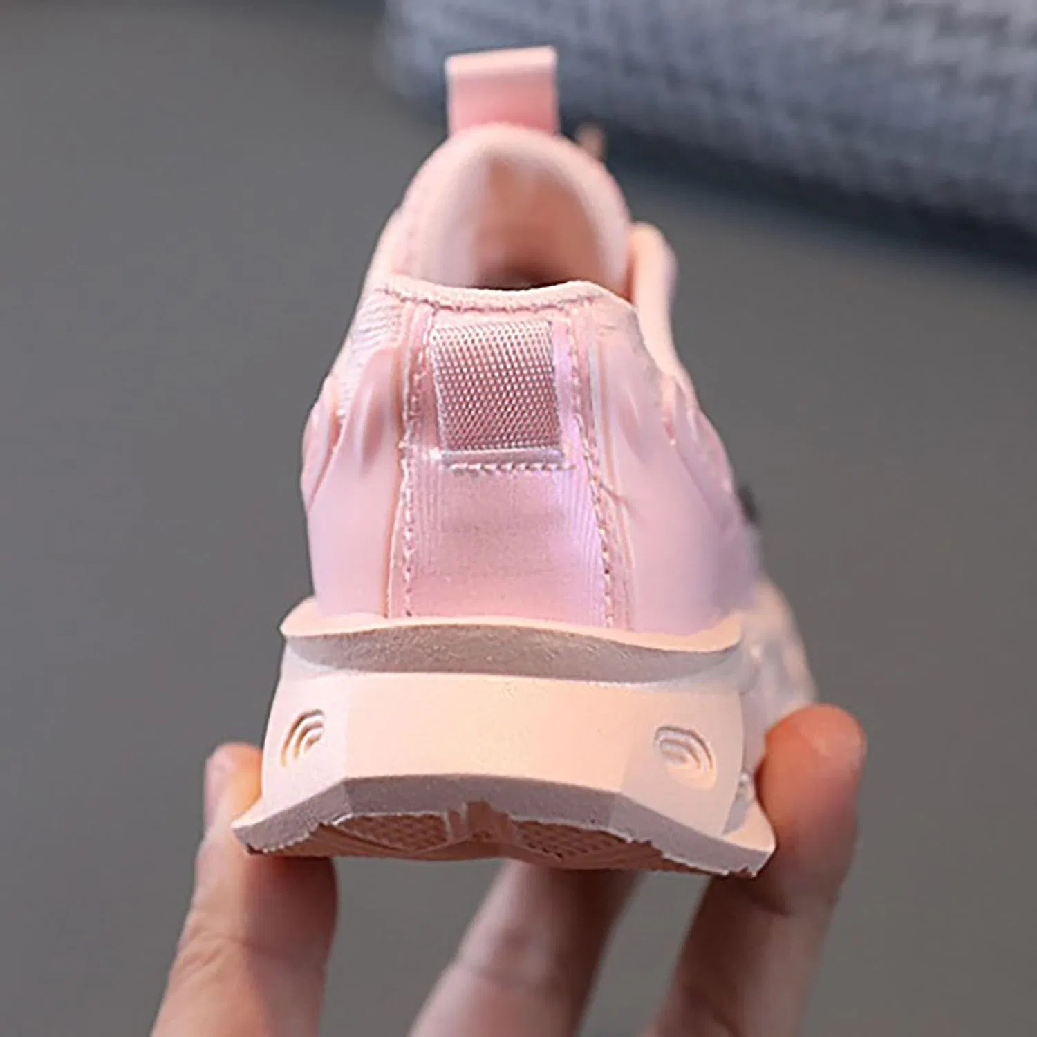 Детские кроссовки для мальчиков с легким надеванием, Pink — фото 2