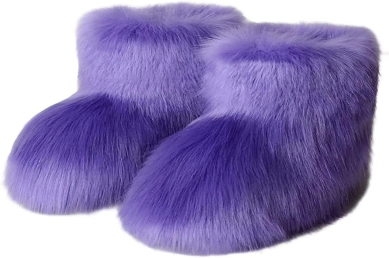 Детские зимние сапоги для девочек с искусственным мехом LLTMALL, Dark Purple