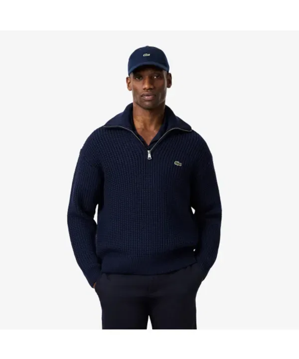 Свитер с каракулевым воротником, ah5205-55n, Lacoste, черный