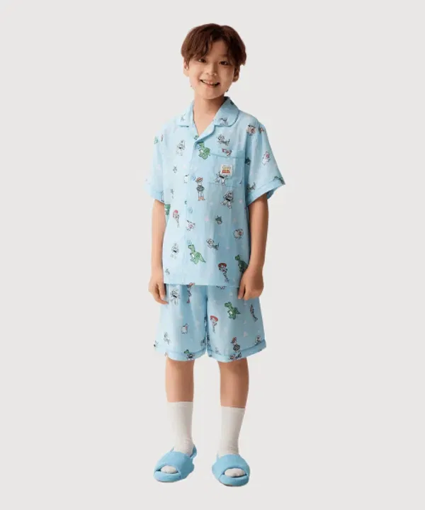 Пижама с коротким рукавом Toy Story Spao Kids, синяя — фото 2