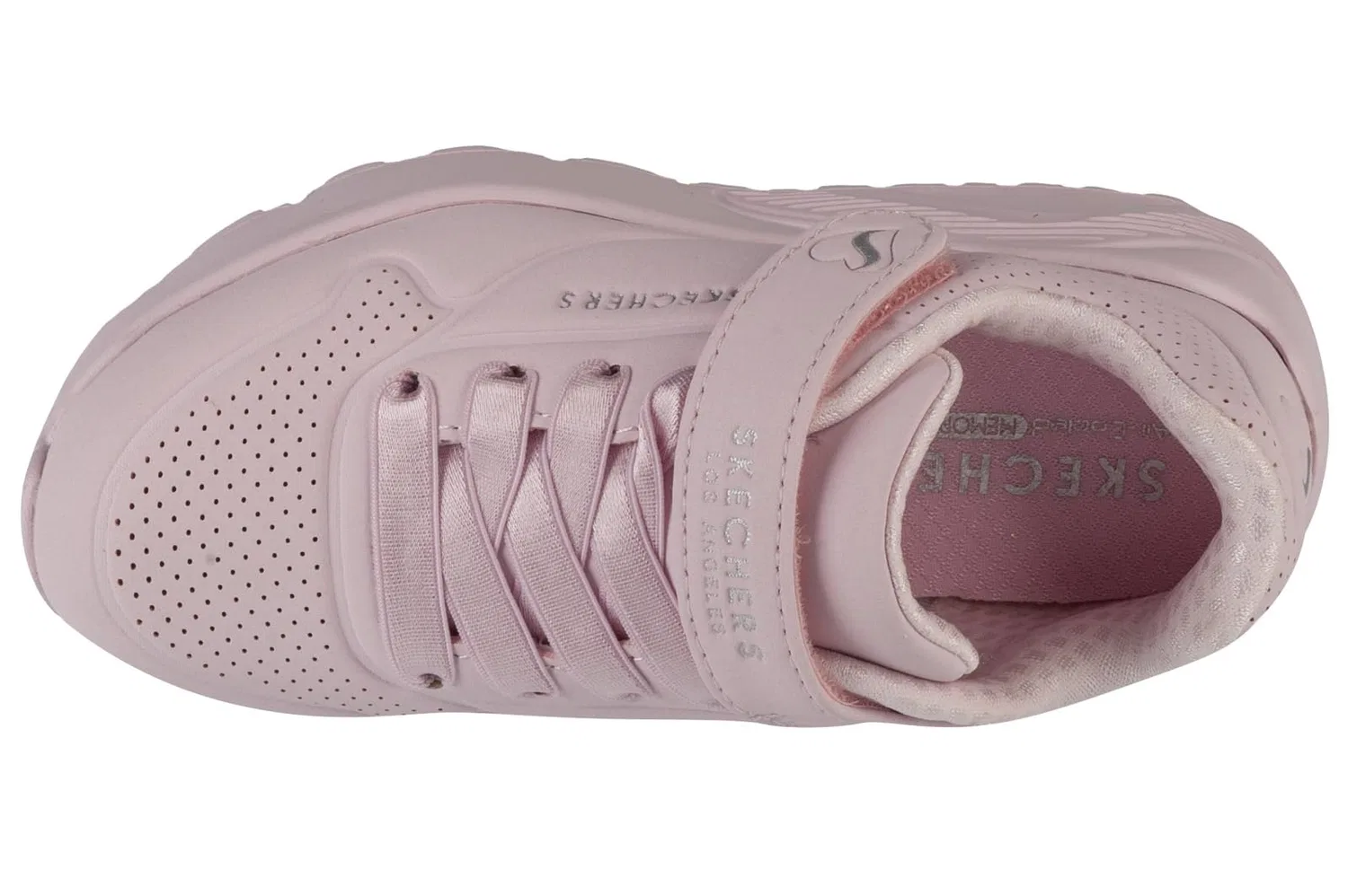 Детские кроссовки для девочек с принтом One Lite Skechers, Light Pink — фото 3