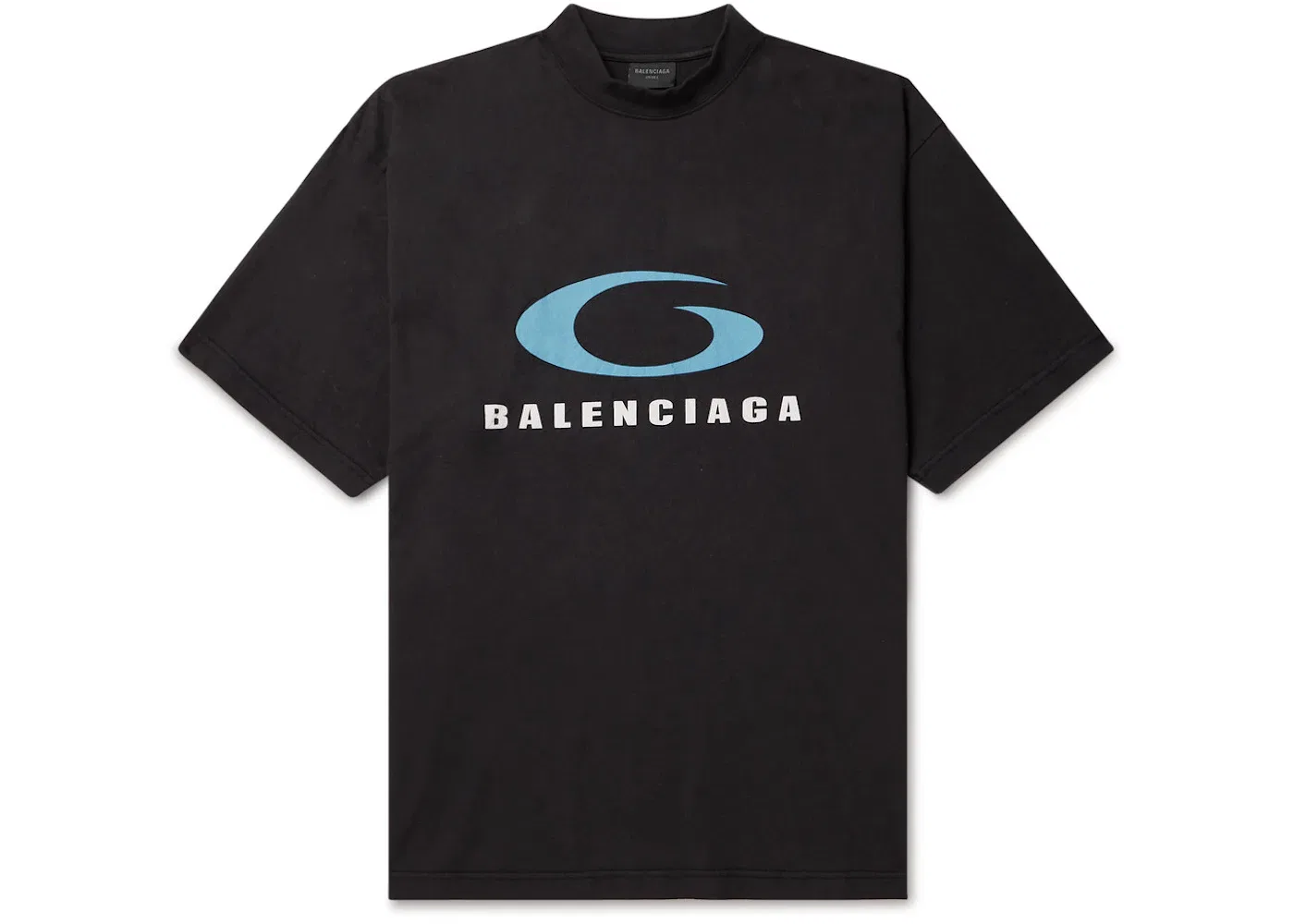 Мужская футболка с принтом Balenciaga Loop Sports Icon Tee, Black