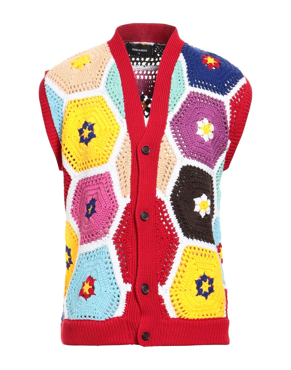 Мужской кардиган без рукавов Dsquared2, красный