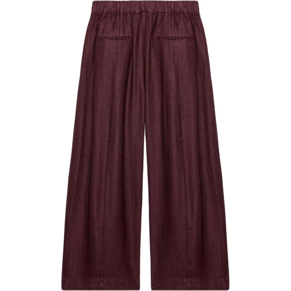 Женские повседневные брюки с зауженным кроем Burgundy ZARA, Burgundy — фото 3