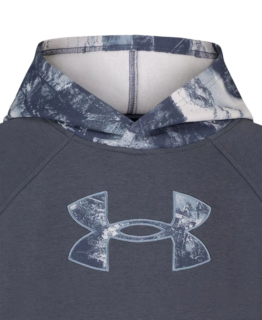 Худи из флиса с капюшоном, с длинным рукавом Under Armour, Downpour Gray — фото 4