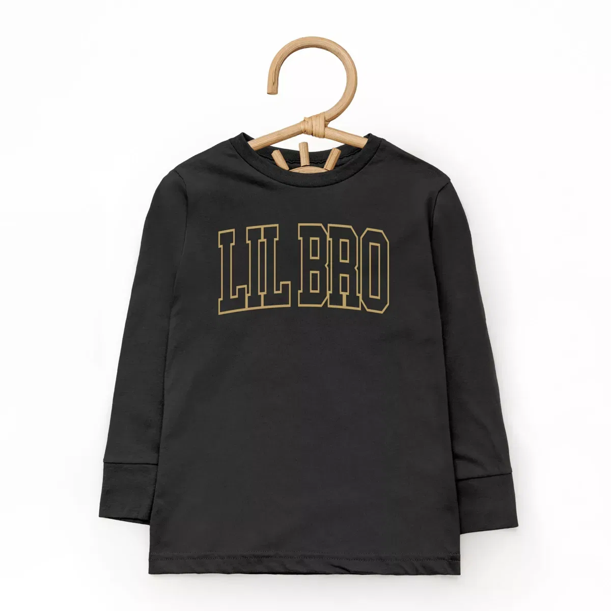 Детский лонгслив с принтом Lil Bro Varsity Outline The Juniper Shop, Kelly — фото 3