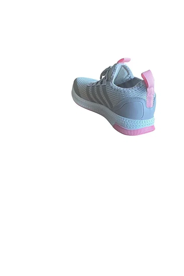 Детские кроссовки для девочек текстильные N'Drops, Gray Pink — фото 3