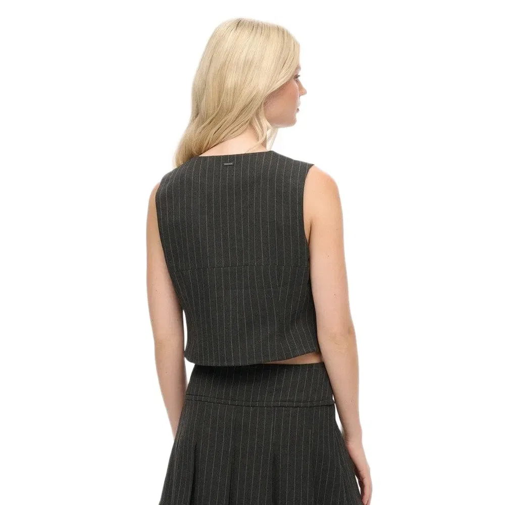 Жилет Superdry Pinstripe, черный — фото 2