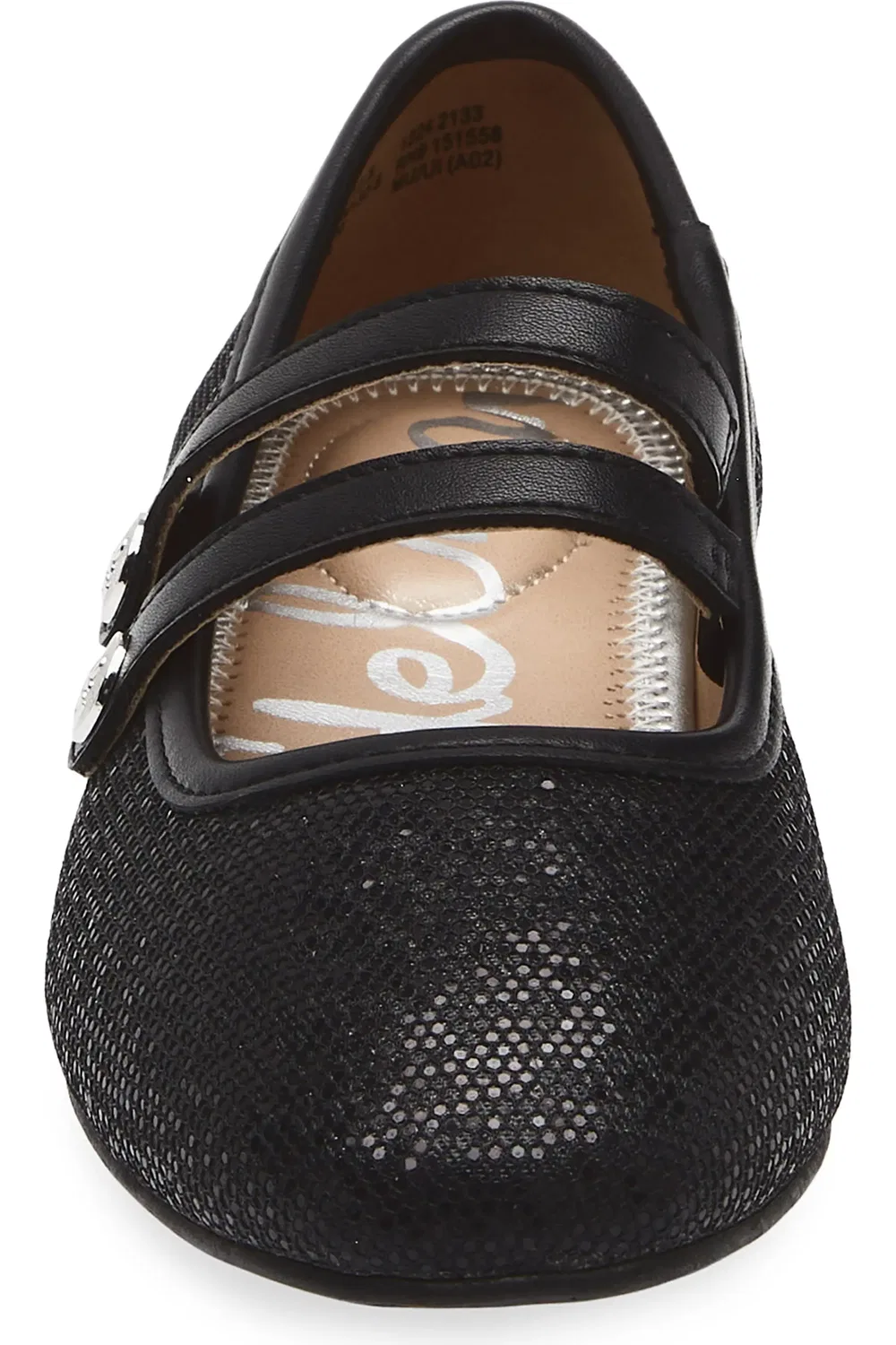 Детские туфли Мэри Джейн с блестками Maeve Button Sam Edelman, черный — фото 4