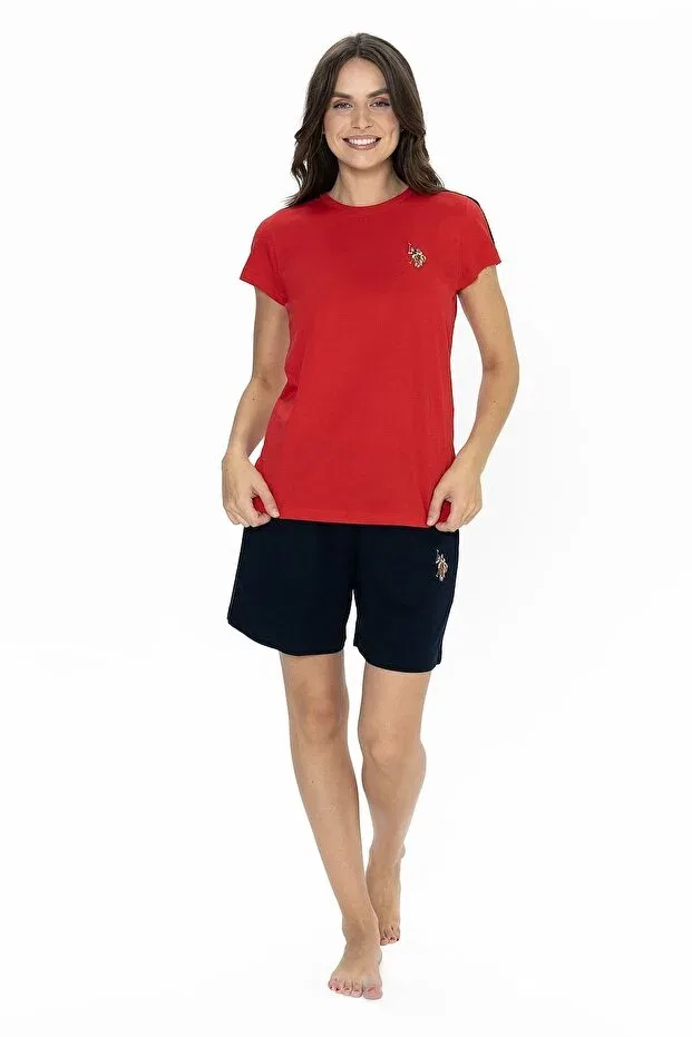 Женский комплект пижам с коротким рукавом U.S. Polo Assn., Red