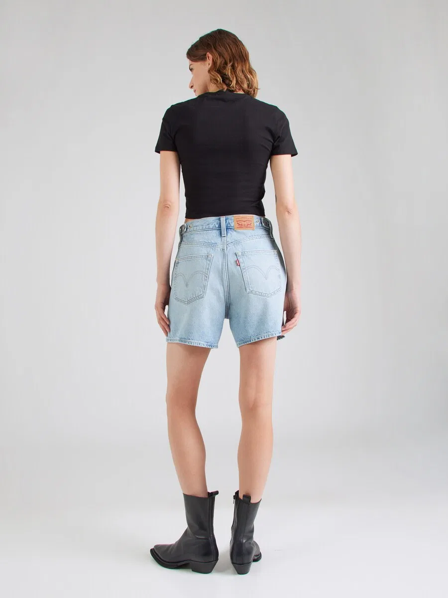 Шорты LEVI'S Regular 'Cinch Mid-Thigh Short' светло-голубого цвета — фото 4