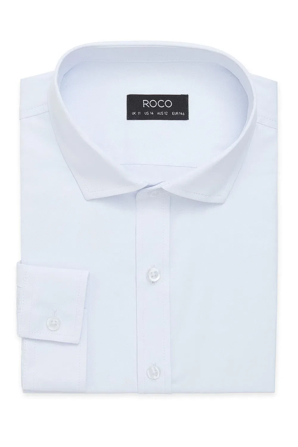 Детская рубашка с длинным рукавом Roco, White