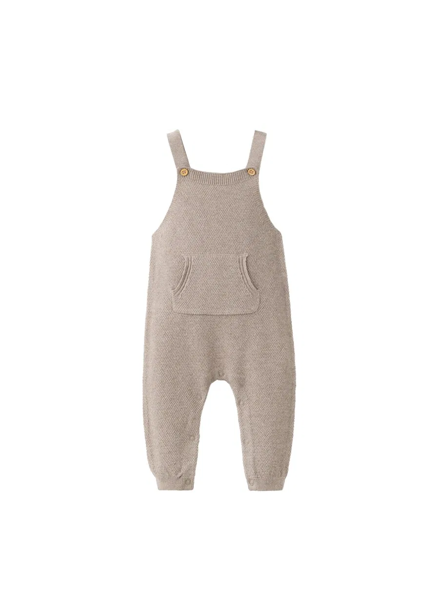 Детские комбинезон MANGO KIDS 'DUNGAREES YORK' серого цвета