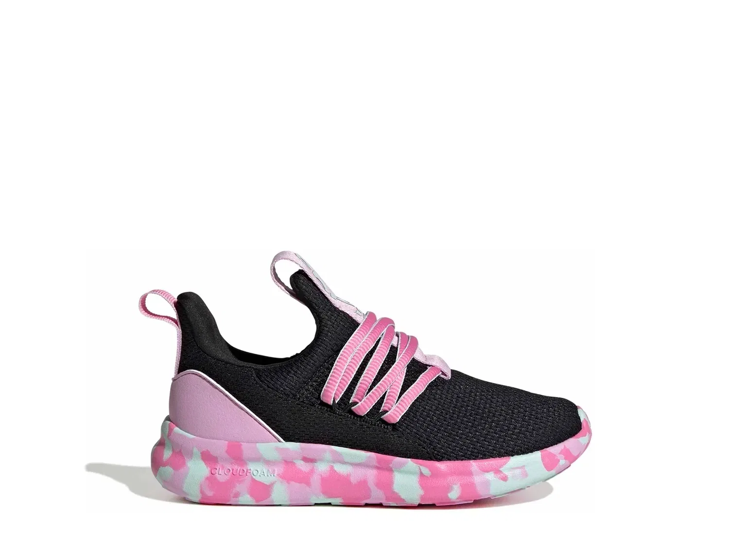 Кроссовки Lite Racer Adapt 7.0, adidas, черный/розовый — фото 3