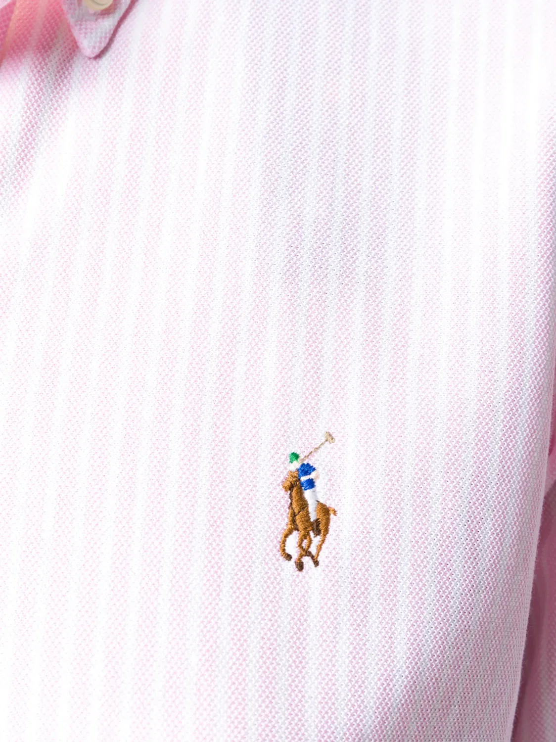 Polo Ralph Lauren Рубашка Оксфорд розовая — фото 4