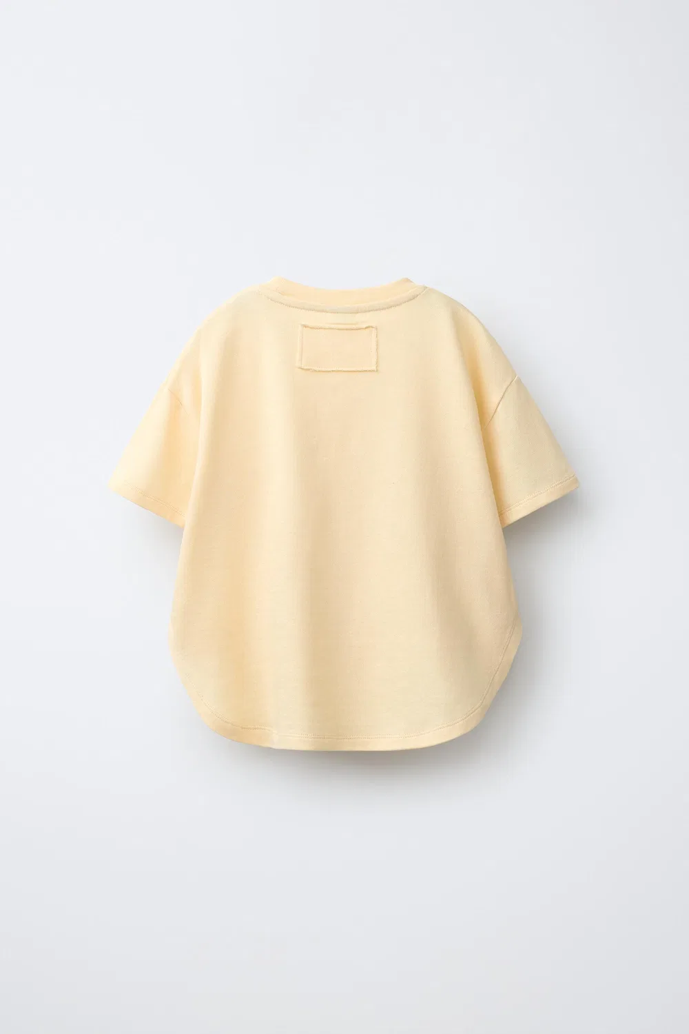 Комплект из простой футболки и широких брюк ZARA, Yellow — фото 3
