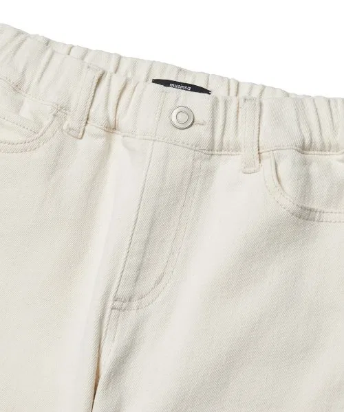 Детские джинсовые брюки-бананы с зауженным кроем MUSINSA STANDARD KIDS, Cream — фото 4