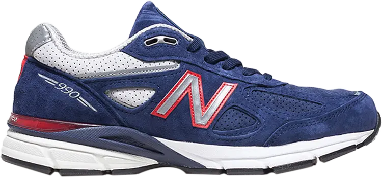 

Кроссовки New Balance 990v4 Made in USA 'Navy Red', синий