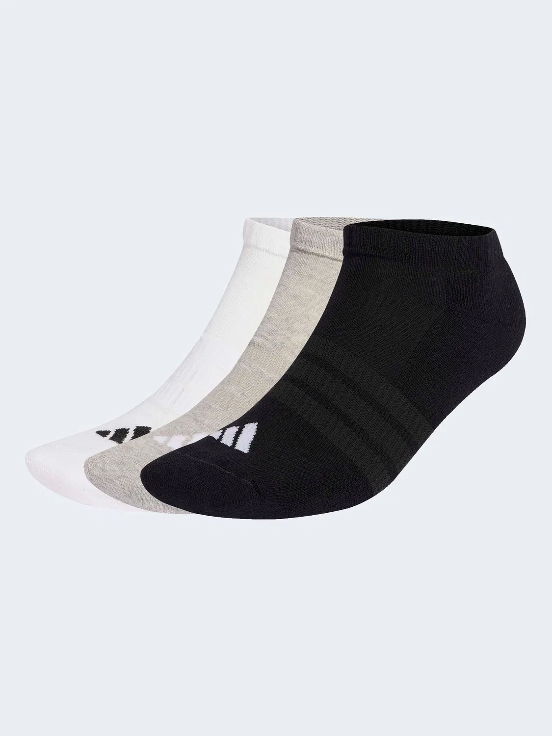 Носки с амортизацией низкие Essentials 3 пары adidas, серый