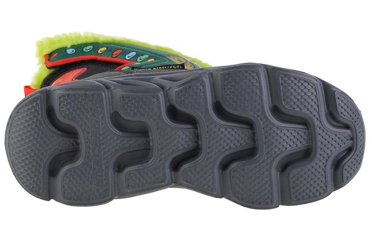 Детские зимние ботинки для мальчиков Dr. Seuss Hypno-Flash 3.0 Too Late To Be Good Skechers, Grun — фото 4