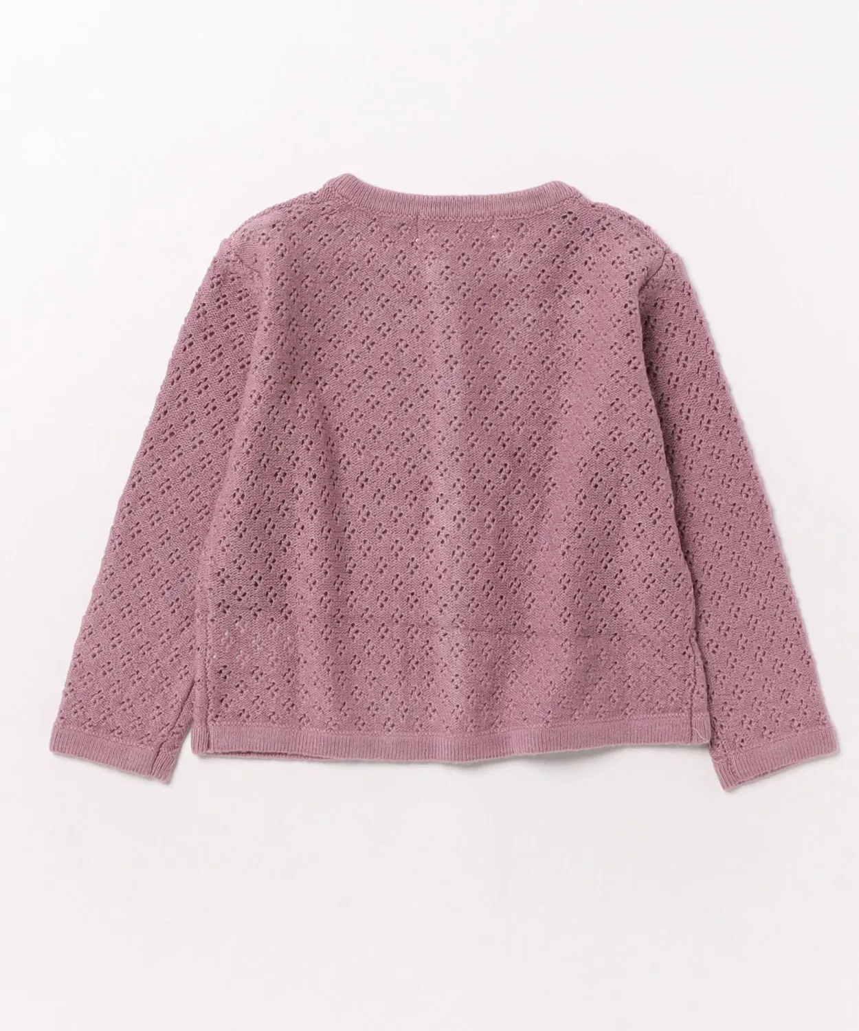 Детский кардиган с длинным рукавом средняя длина, с принтом, Knit Cardigan B.I.D., Purple — фото 2