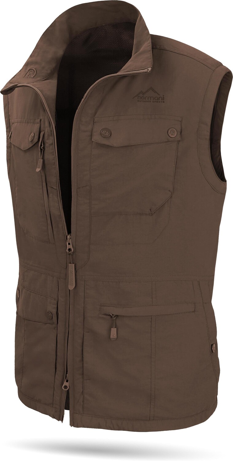 

Утепленный жилет Normani Outdoor Sports Herren Outdoor Weste Kudu, коричневый