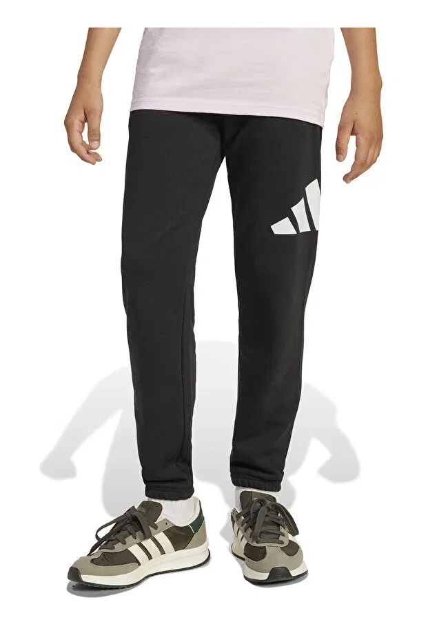 Детские спортивные штаны для мальчиков зауженные Adidas, Black-102231328 — фото 2