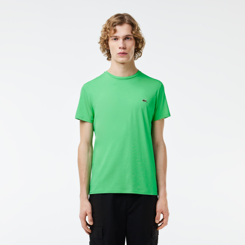 Футболка Lacoste Pima, светло-зеленый — фото 3
