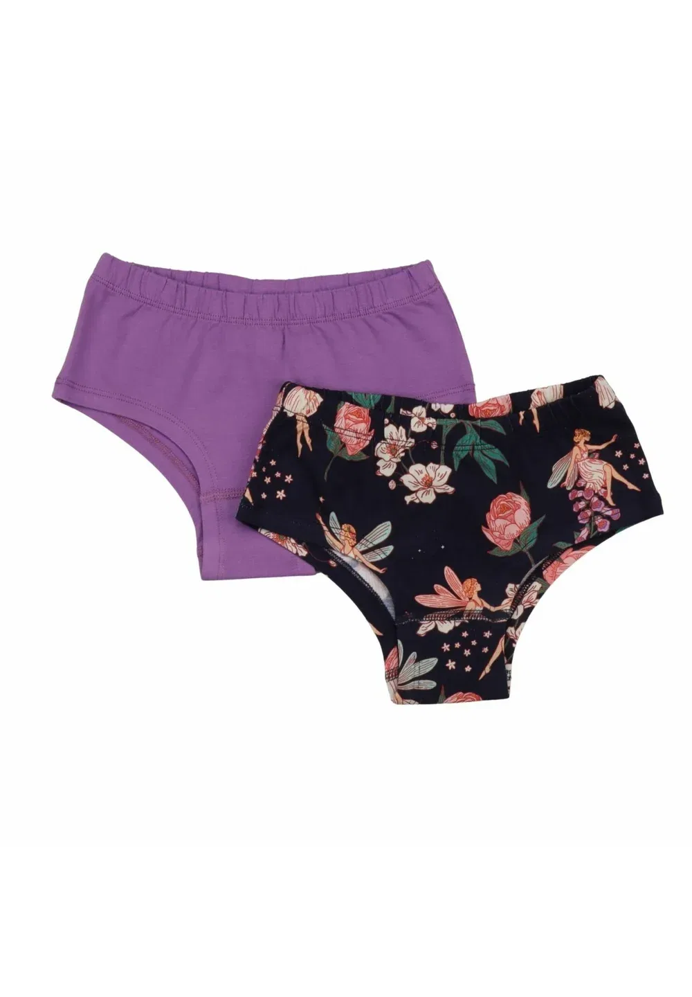 Феи и цветы - комплект из 2 трусиков Walkiddy, Purple