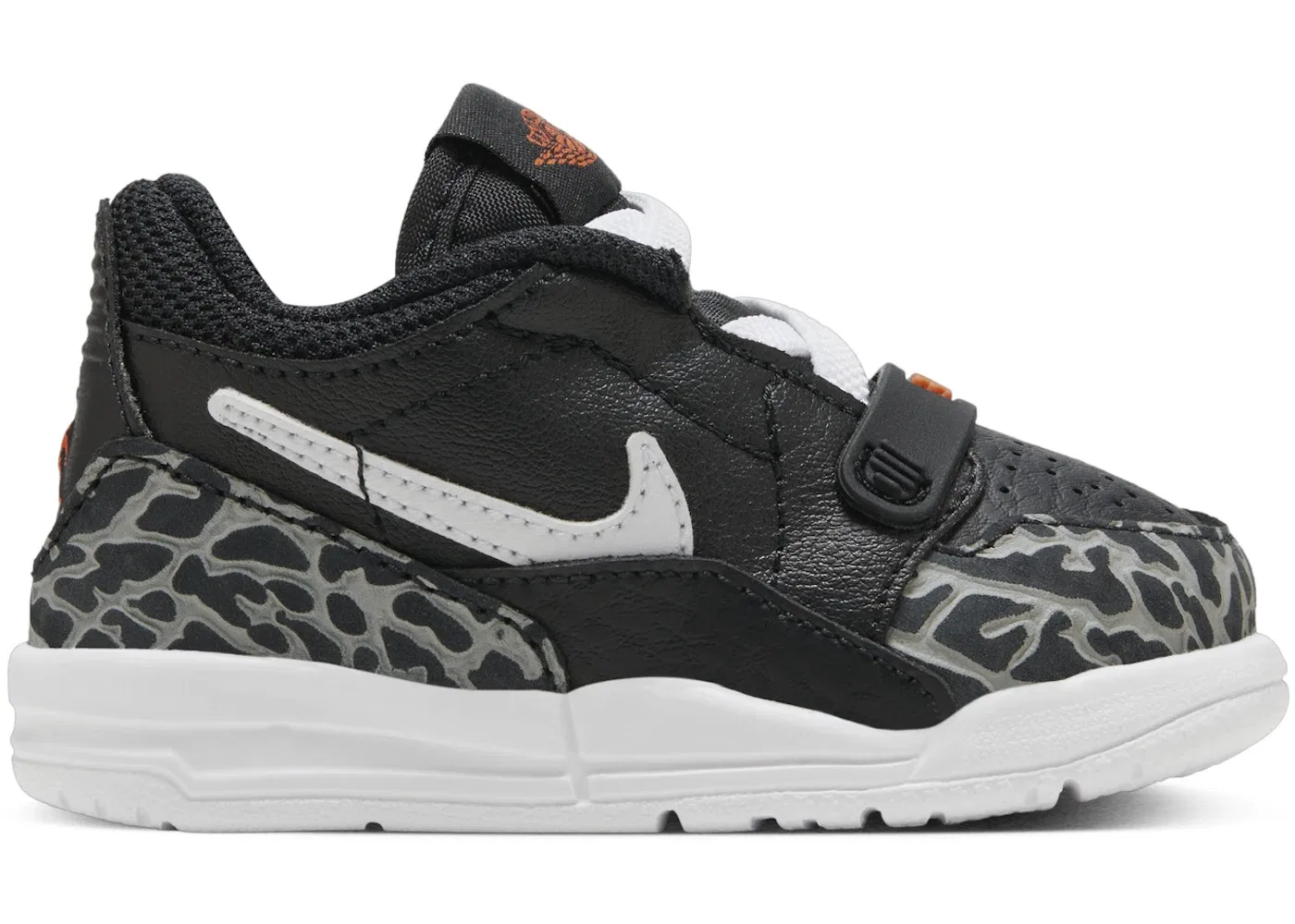 Детские кроссовки Lifestyle с принтом Jordan Legacy 312 Low Jordan, Black/Wolf Grey/Safety Orange/White