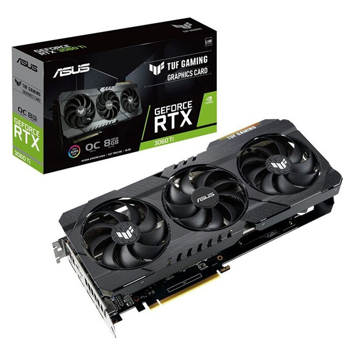 

Видеокарта Asus TUF Gaming GeForce RTX 3060 Ti V2 OC Edition, 8GB