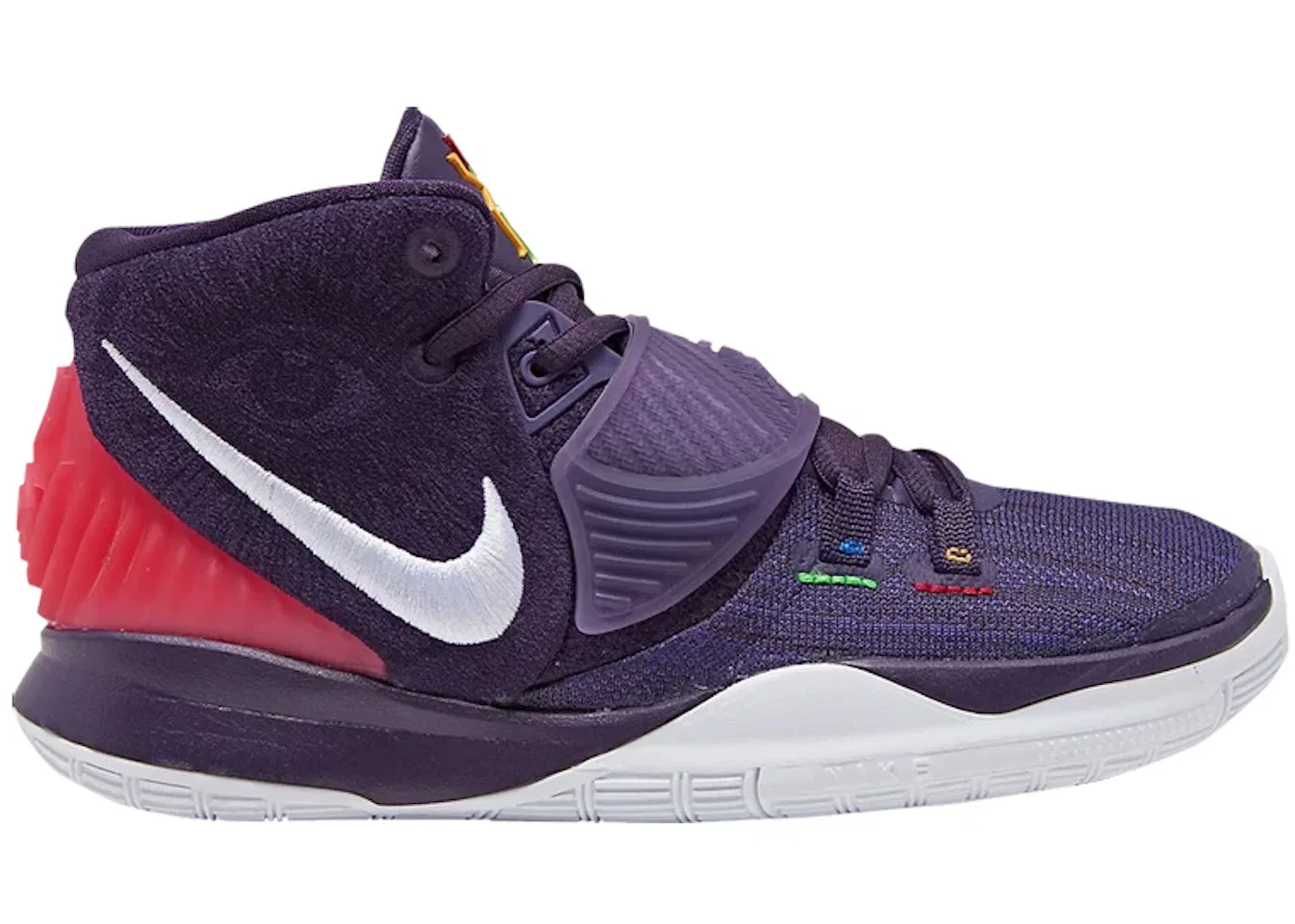 Детские кроссовки для баскетбола Nike Kyrie 6, Grand Purple/Multi Color/White