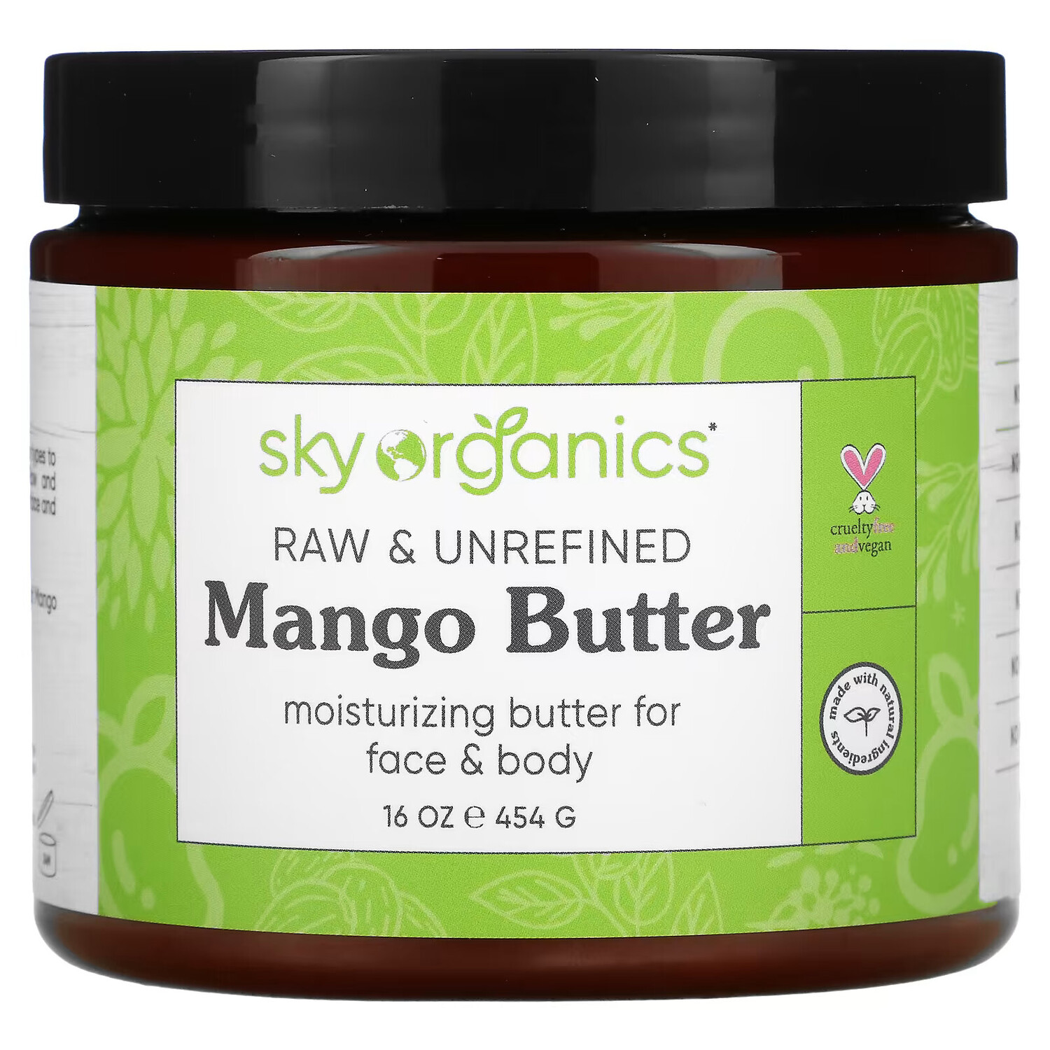 

Sky Organics, Масло манго, сырое и нерафинированное, 454 г (16 унций)