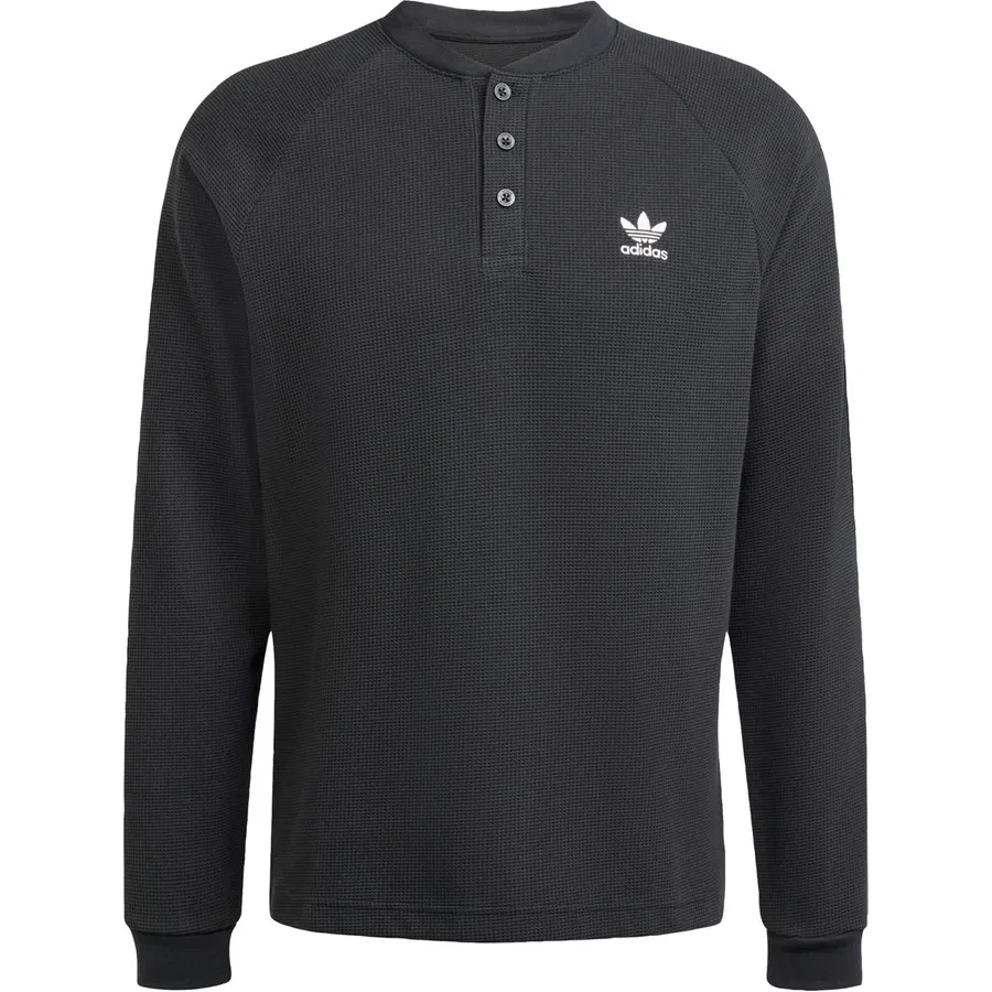 Футболка свободного кроя с принтом Trefoil Essentials Tee adidas, Черный — фото 3